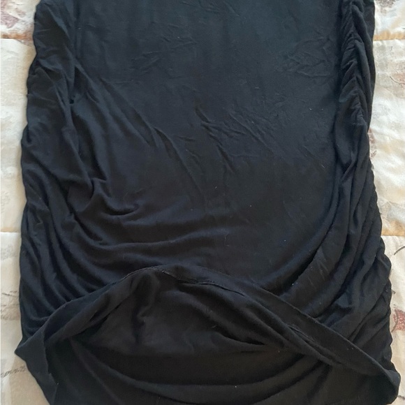 A Pea In The Pod Maternity black ruched sides sleeveless midi dress, size S - Picture 8 of 11